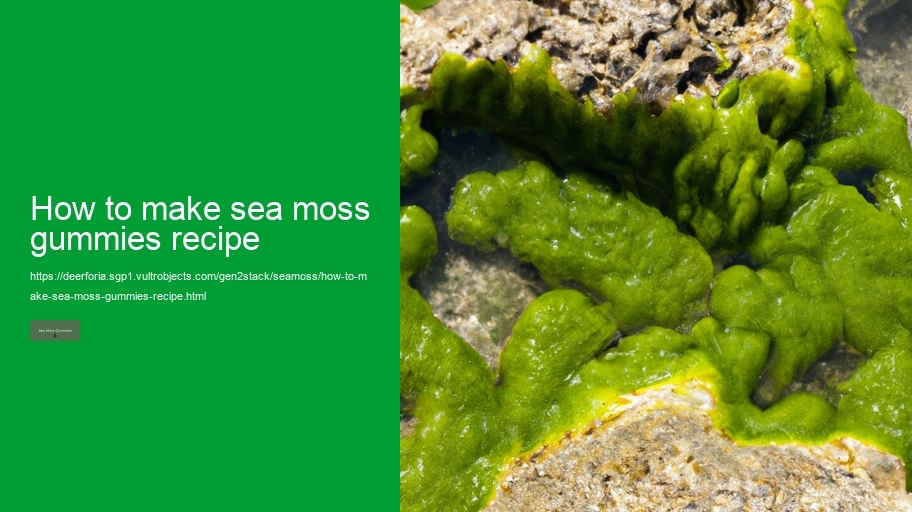 how to make sea moss gummies recipe