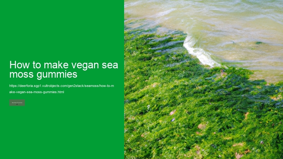 how to make vegan sea moss gummies