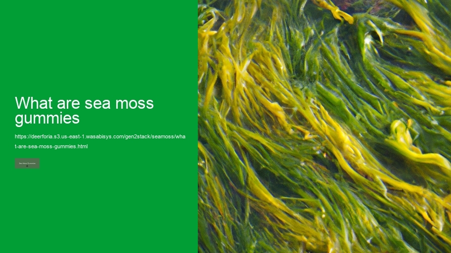 what are sea moss gummies
