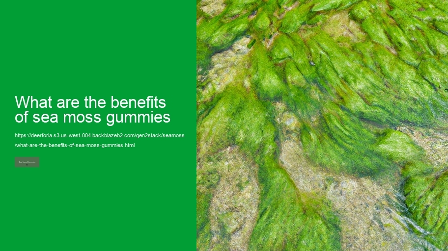 what are the benefits of sea moss gummies