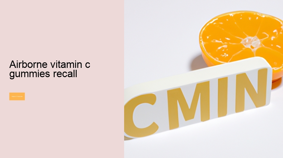 airborne vitamin c gummies recall