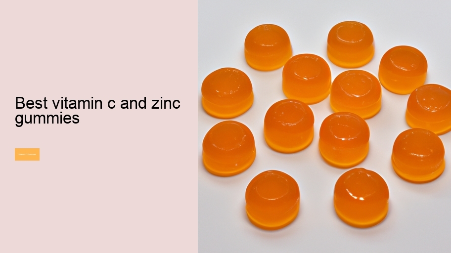 best vitamin c and zinc gummies