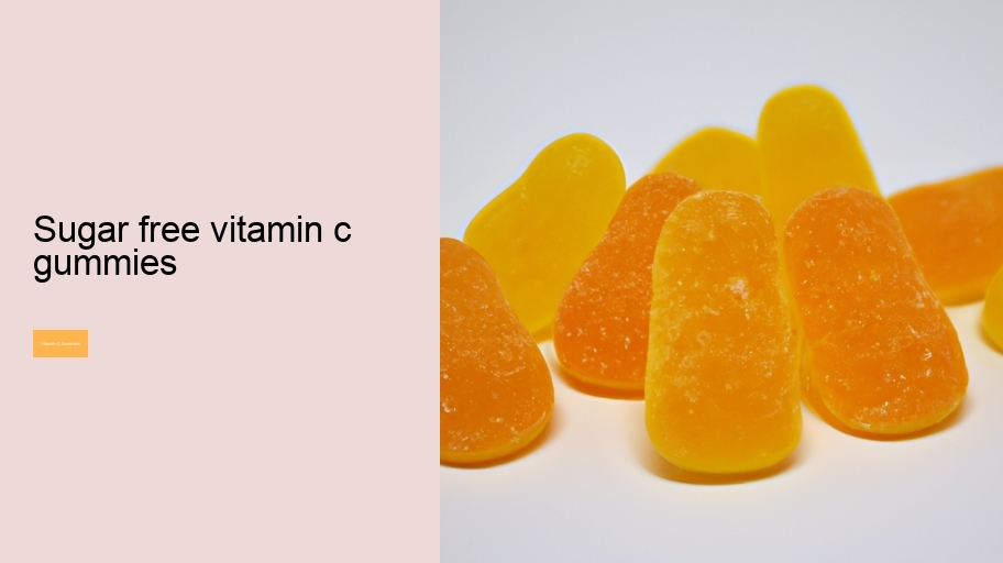 sugar free vitamin c gummies